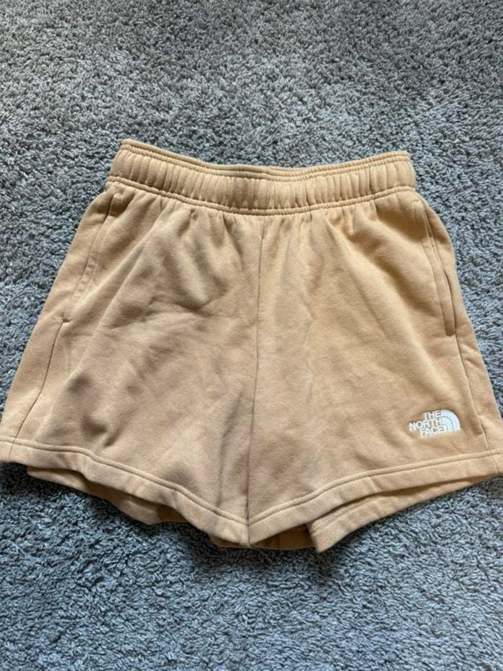 The North Face Women's Tan Fleece Athletic Shorts